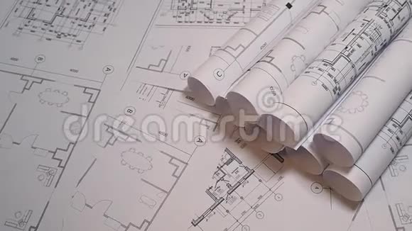 工程图纸及蓝图纸建筑图纸及蓝图工程蓝图视频的预览图