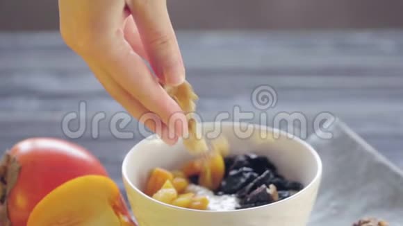 燕麦粥健康食品视频的预览图