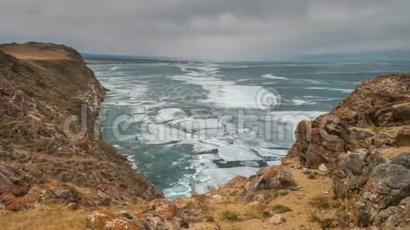 湖面日落时间流逝视频的预览图