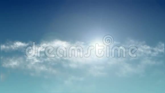天空与太阳和云视频的预览图