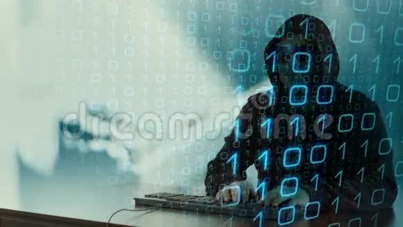 黑客对银行电脑的网络犯罪攻击视频的预览图