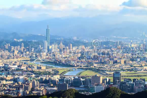 台北台湾城市景观从内湖区视频的预览图