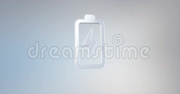 充电白色3D图标视频的预览图