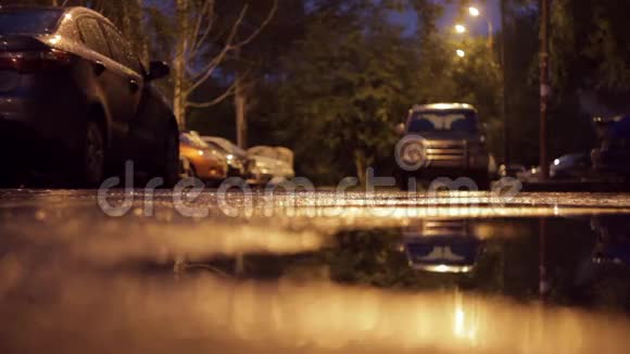 雨后潮湿的道路视频的预览图