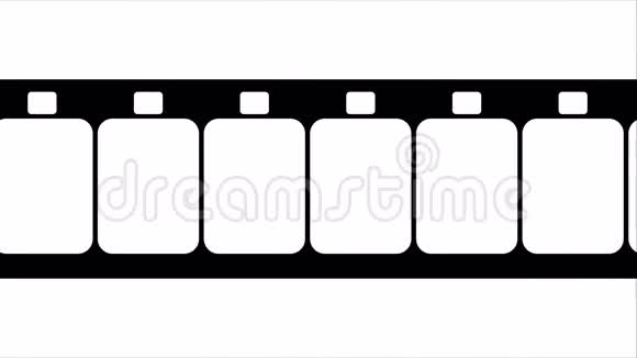 超级8毫米电影条纹黑白录像视频的预览图