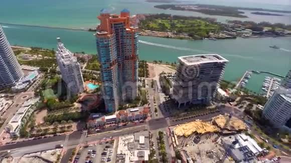 空中全景视频迈阿密海滩视频的预览图
