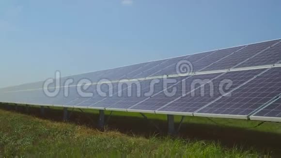 清洁可再生能源太阳能电池板视频的预览图