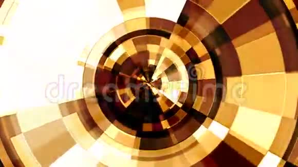 橙色圆形旋转马赛克瓷砖视频的预览图