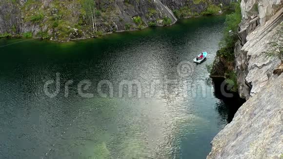 景观大理石峡谷拉斯卡拉卡雷利亚视频的预览图