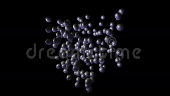 许多圆形原子的混沌运动视频的预览图