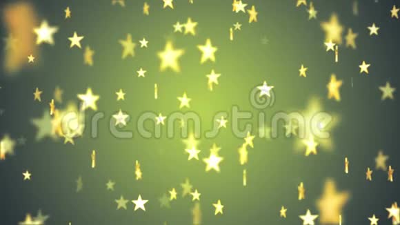 闪亮的星星随机移动褪色动画灯光背景动画新质量复古通用运动动态视频的预览图