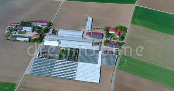 飞越德国欧洲的农业区德国的乡村欧洲农业视频的预览图