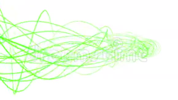 抽象流动的绿色林斯特视频的预览图