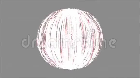 摘要背景灰色背景下分割球旋转视频的预览图
