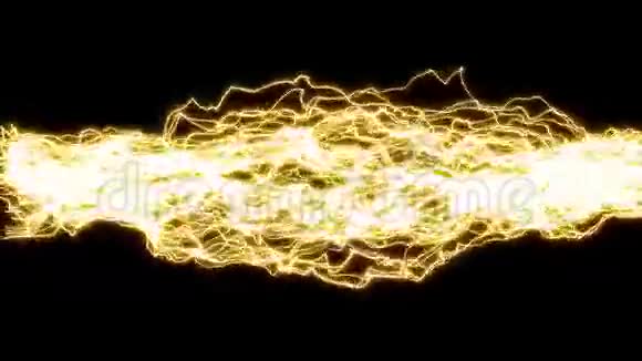 金色电线旋转回路阿尔法哑光视频的预览图