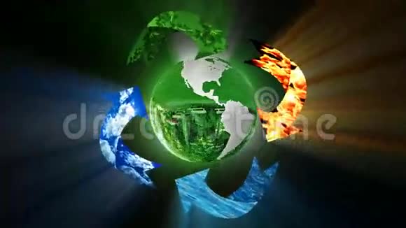 环保回收循环库存镜头视频的预览图