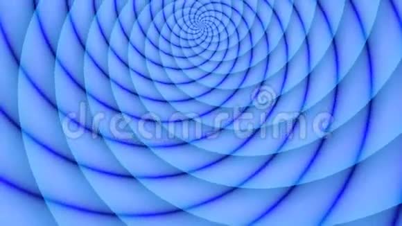 带着雪花的螺旋运动明亮的彩色螺旋旋转在白色背景上的动画抽象插图视频的预览图