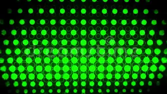 绿色发光新生儿圈抽象运动背景VJ循环视频的预览图