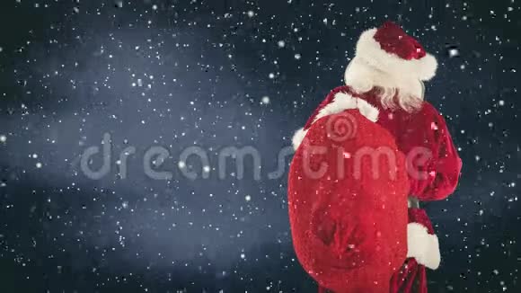 圣诞老人和降雪相结合视频的预览图
