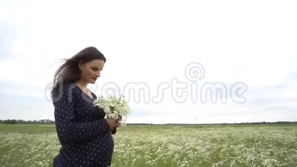 孕妇采菊花视频的预览图