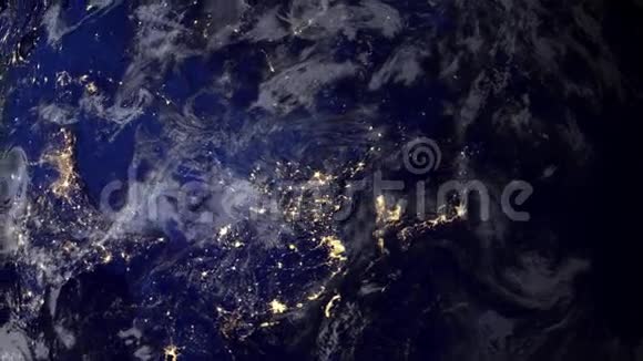 亚洲上空的电信卫星视频的预览图