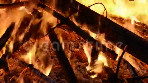 夜火抽象背景视频的预览图
