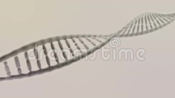 光背景上的单个DNA链旋转视频的预览图