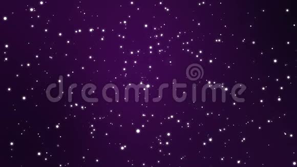 紫色夜空背景与动画明星视频的预览图