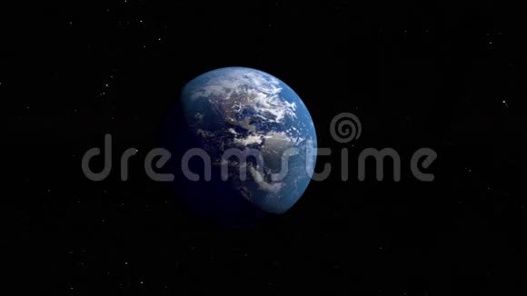 地球在太空中绕轴旋转视频的预览图