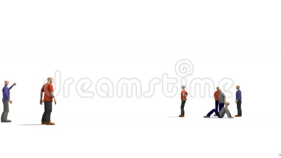 3D男子介绍年轻人跳舞视频的预览图