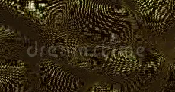 金色闪闪发光的缎子背景魅力缎纹纹理3D渲染循环4k视频的预览图