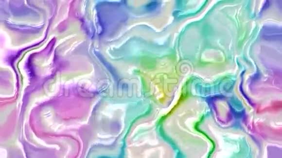 糊状彩色图形的动画背景变形和熔化在一起视频的预览图