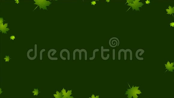 地球日生态绿叶视频动画视频的预览图