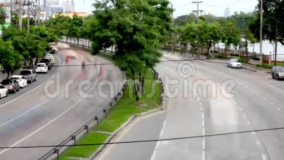 泰国曼谷的公路交通高清高清视频的预览图