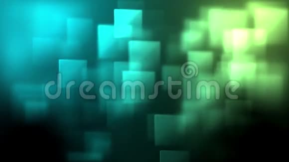 蓝色和绿色方块出现视频的预览图