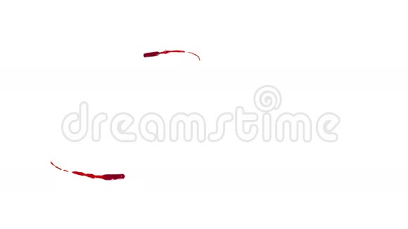 红色的液体正在形成一个圆圈视频的预览图