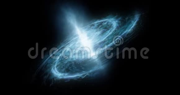 一个螺旋星系围绕着抽象空间背景恒星空间恒星和行星的形成视频的预览图