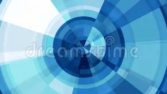 蓝色圆形旋转马赛克瓷砖视频的预览图