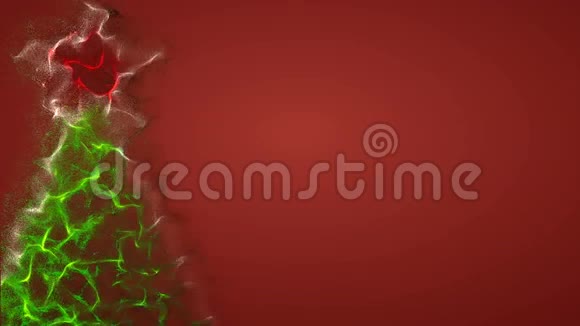 圣诞树的现代动画圣诞节背景与地方为您的文本4K视频的预览图