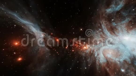 外层空间的空间星云视频的预览图