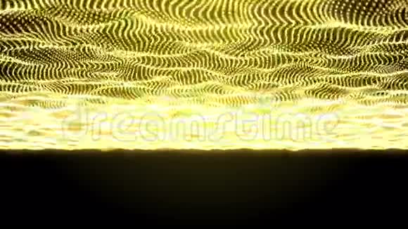 摘要黄色移动粒子背景视频的预览图