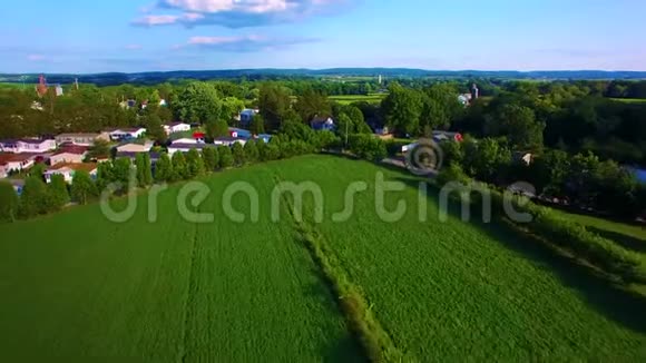 阿米什农村和阿米什农场的无人机视频的预览图