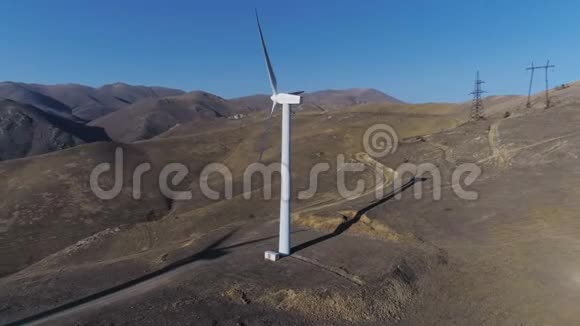 风电风车站生产能源视频的预览图