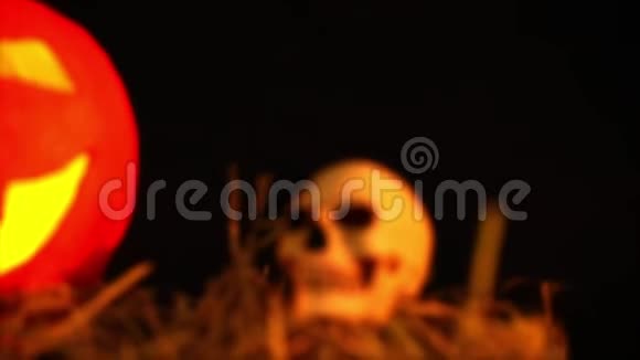 南瓜灯为万圣节制作动画视频的预览图