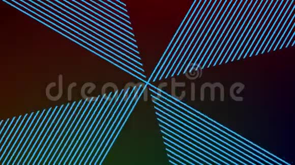 各种颜色的圆形风扇顺时针旋转锚点位于中心覆盖整个视频的预览图