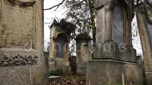 废弃的犹太人墓地视频的预览图