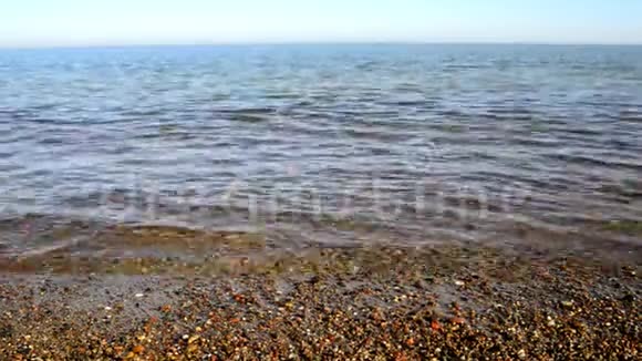 波罗的海沙滩上的卵石视频的预览图