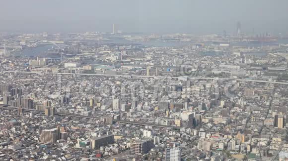 大阪全景城市景观视频的预览图