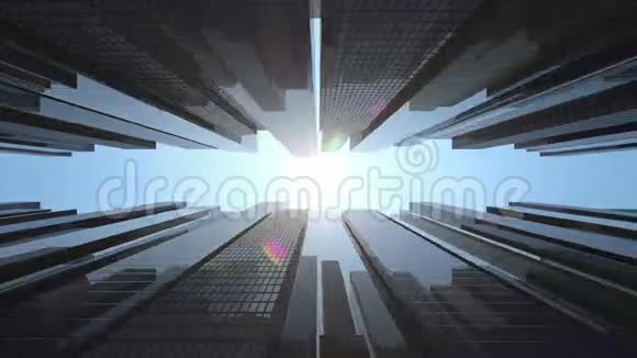 环路商业中心美丽的摩天大楼视频的预览图