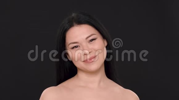 亚洲女人美丽的脸和完美的皮肤视频的预览图